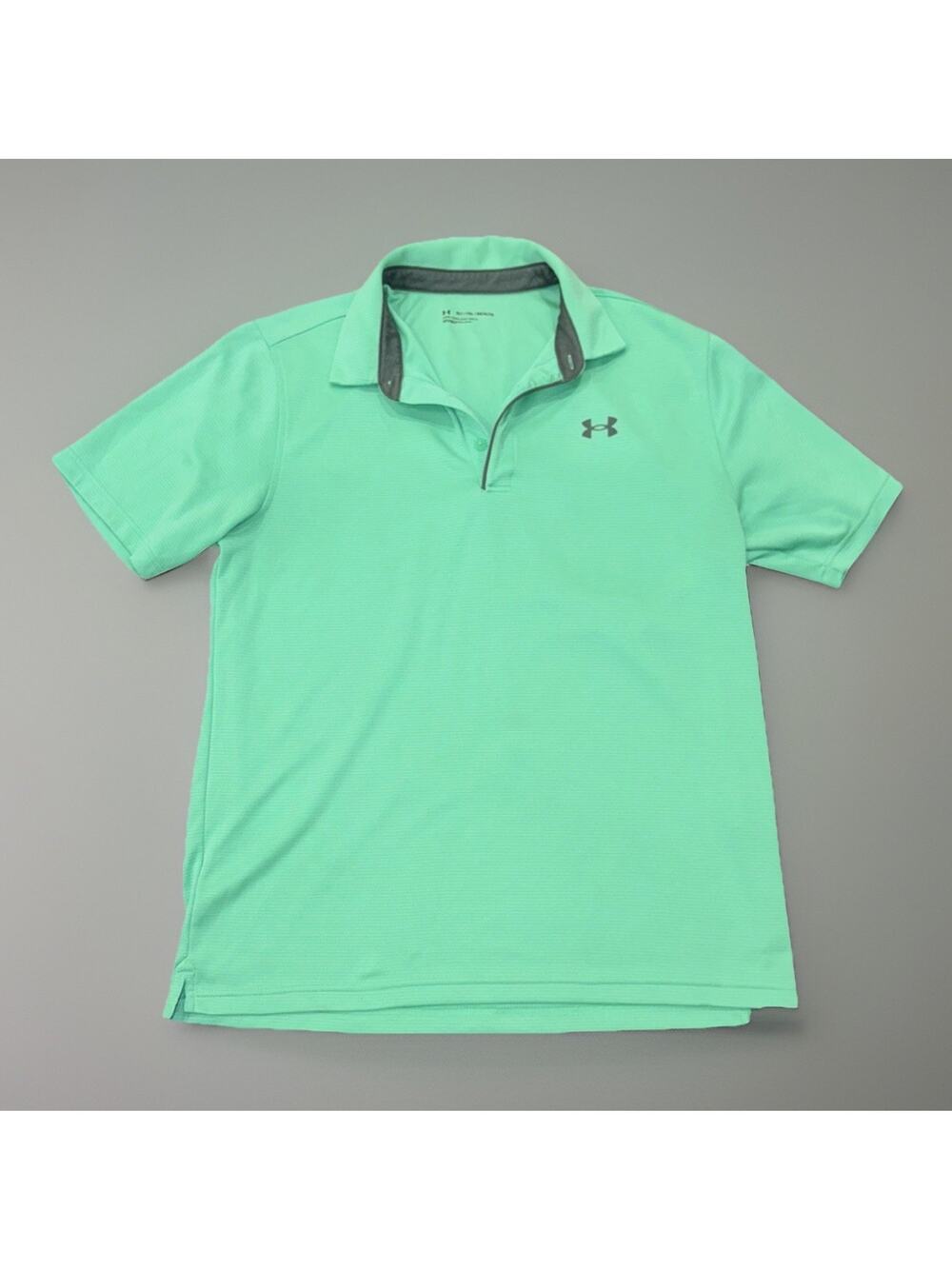 Under Armour Green Short Sleeve Polo Collared Size XL
